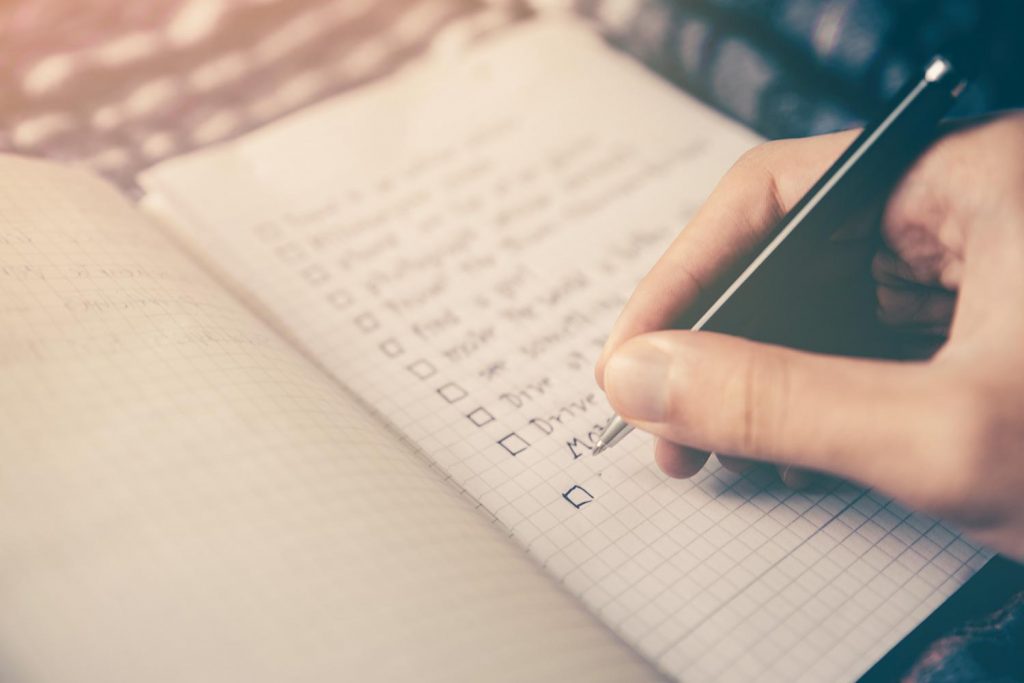 Making a checklist on your rental property