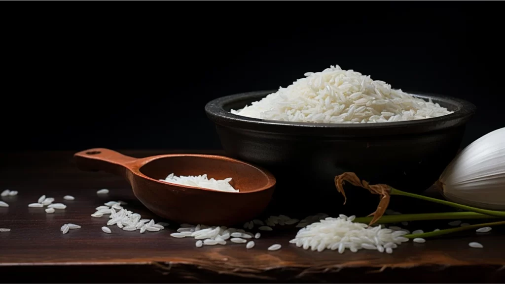 illustration of rice