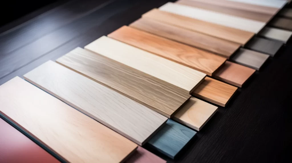 Texture samples of maple flooring